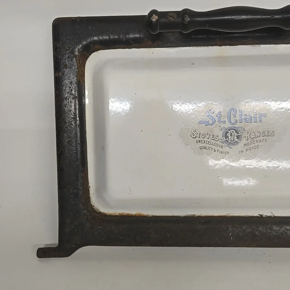 Vintage St. Clair Stoves & Ranges Porcelain Door‎ Advertisement